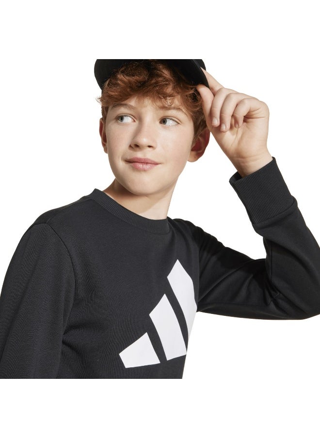 J Bl Ft Jog 240 Black Training Suits For Junior 7-8Y
