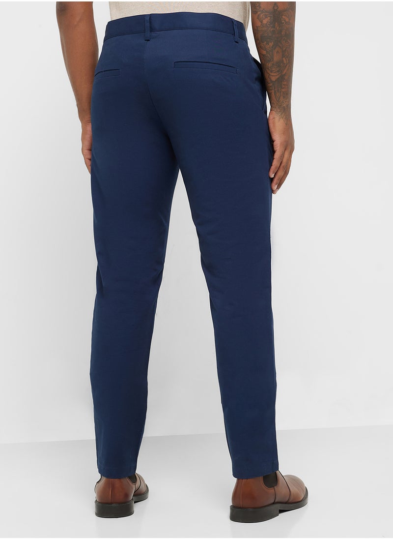 Slim Fit Smart Trousers