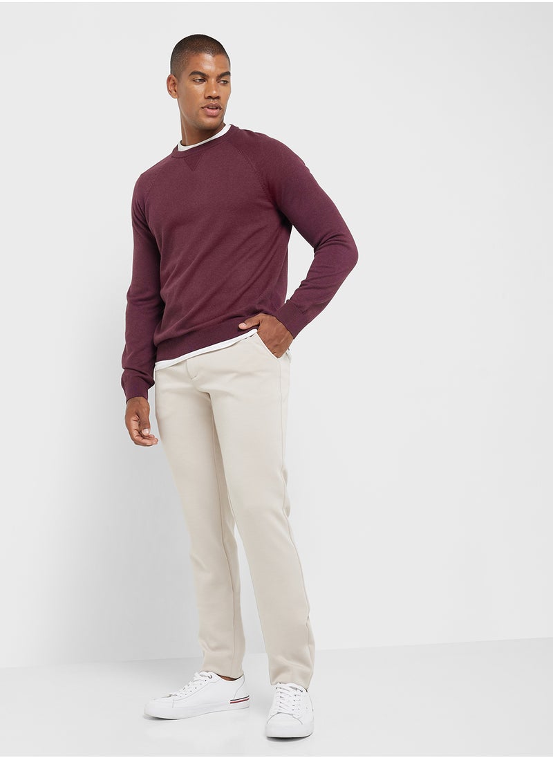 Slim Fit Smart Trousers