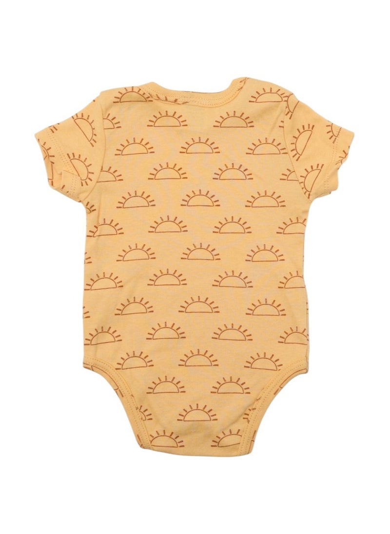 Bambimici 3-Piece Short Sleeve You are my Sunshine Print Bodysuit for Baby