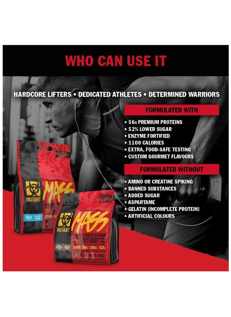 Mutant The Original Mass 16 Servings Chocolate Fudge Brownie 5Lb 2.27kg