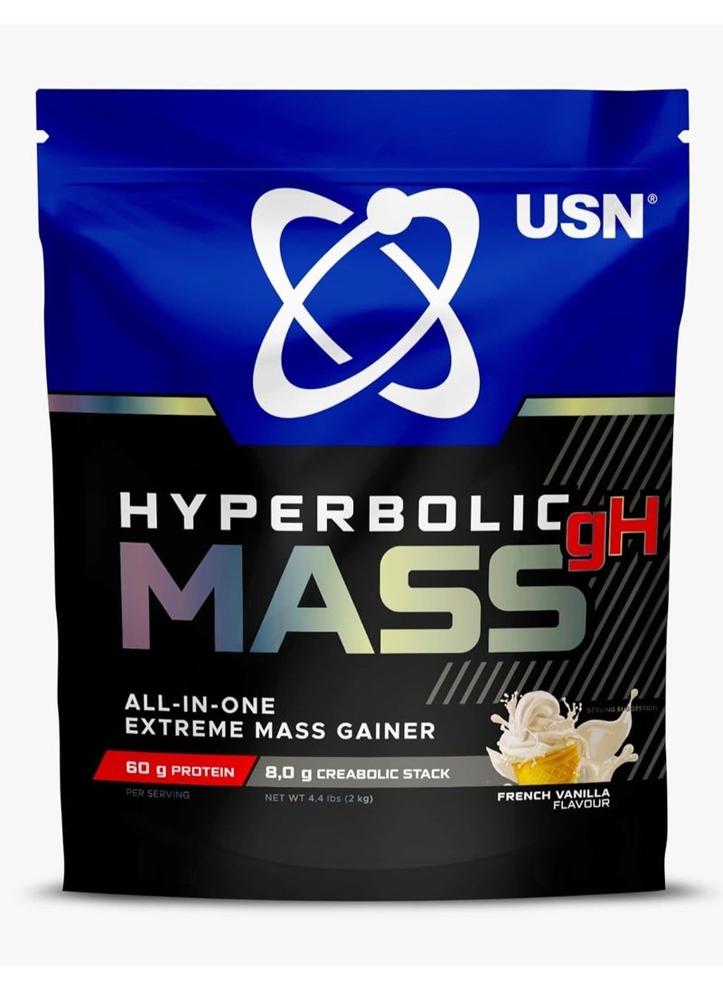 Hyperbolic Mass GH French Vanilla 26 Scoops 2kg