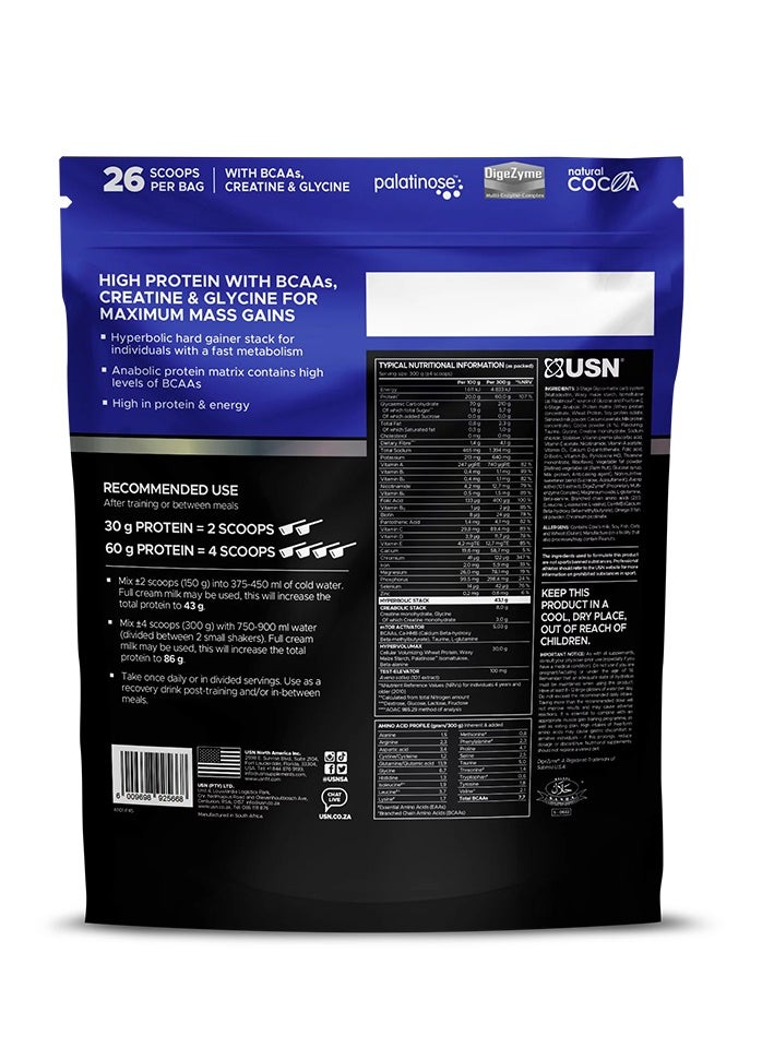 Hyperbolic Mass GH French Vanilla 26 Scoops 2kg