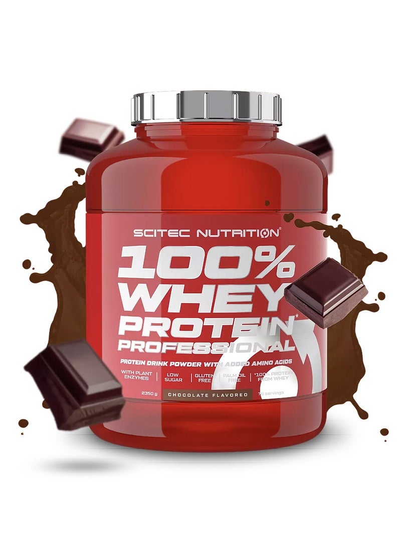 100% Whey Protein Professional Chocolate 5 LB With Extra Amino Acids