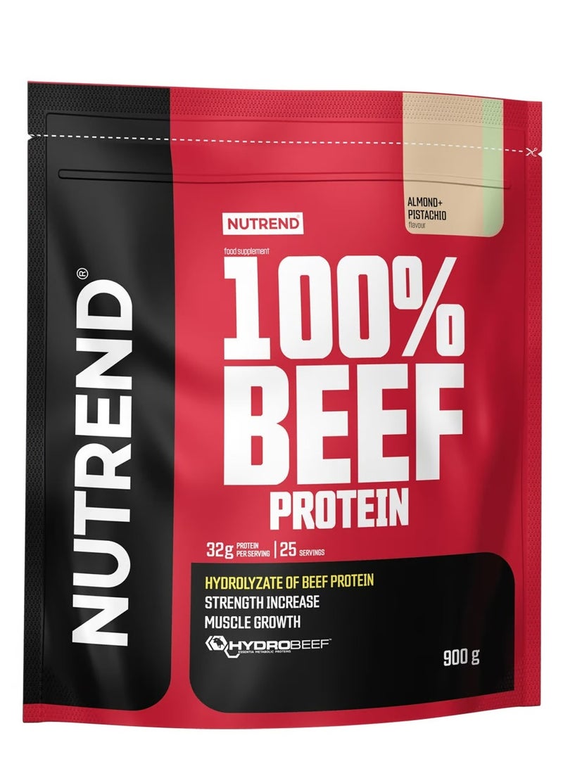 Beef Protein 100% 32 gram Protein per serving, 900 Grams, Almond & Pistachio