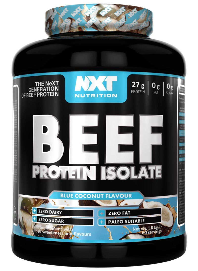 Beef Protein Isolate Zero Dairy Blue Coconut 60 Servings 1800g