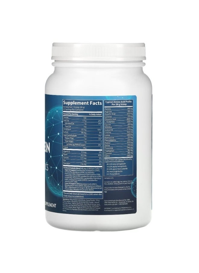 MRM Whey Protein Chocolate 2 Billion Probiotics 2.02 lbs (917 g)