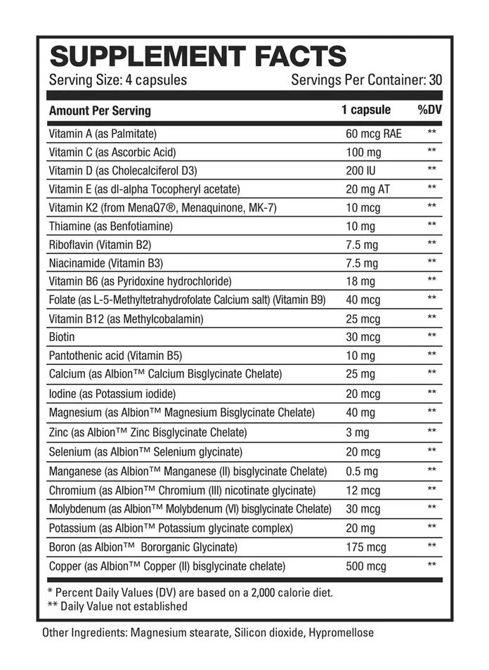HD Muscle Multivitamin 120capsule