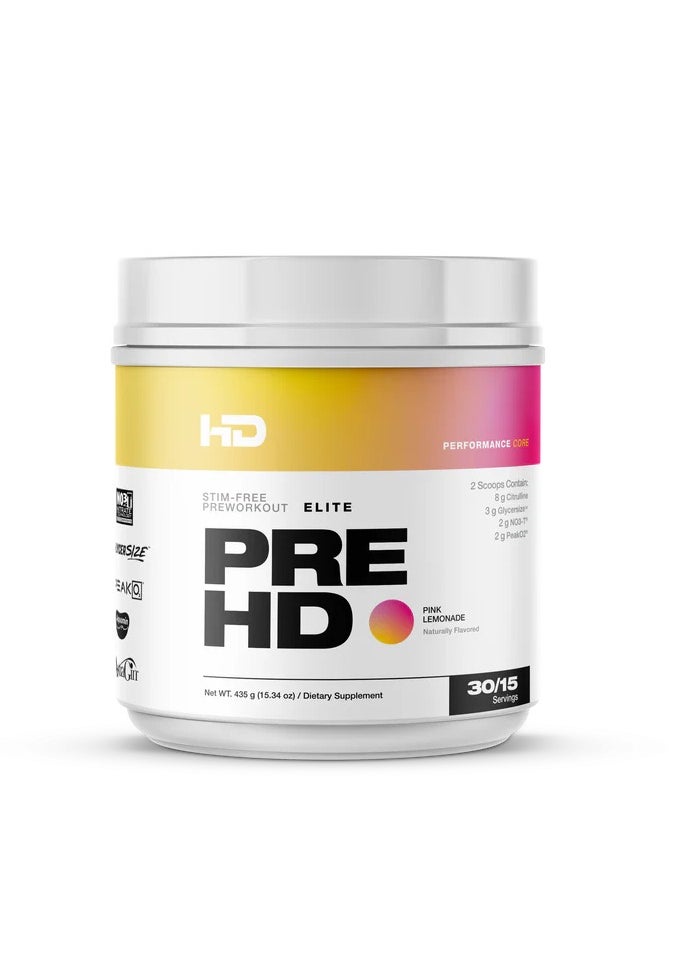 HD Muscle Elite Pre-Workout Pink Lemonade 441g 30Sevings