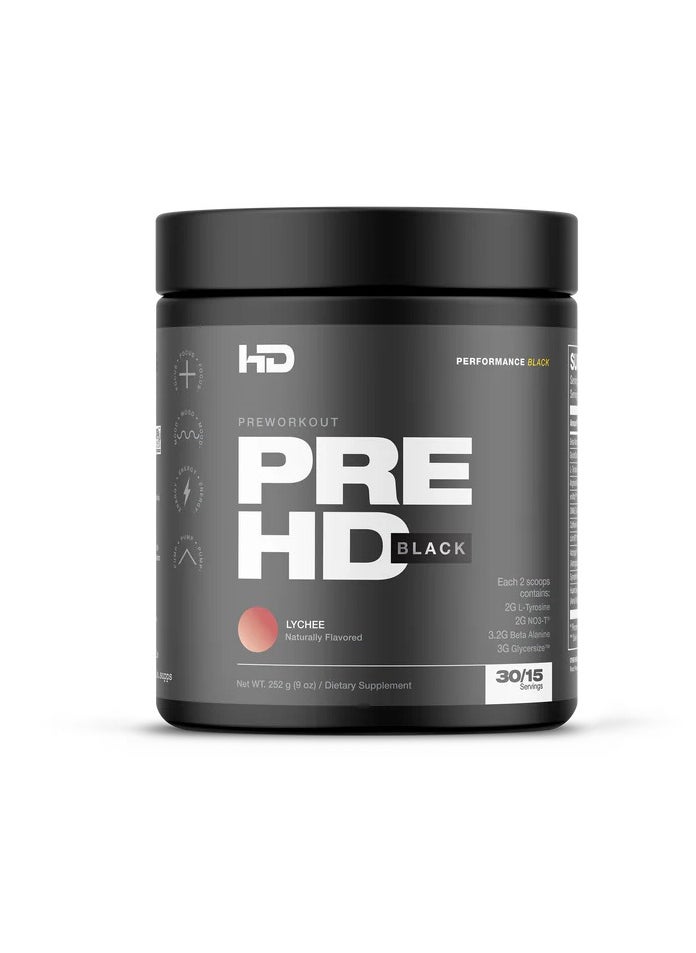HD Muscle Pre workout Black Lychee 289g 30 servings