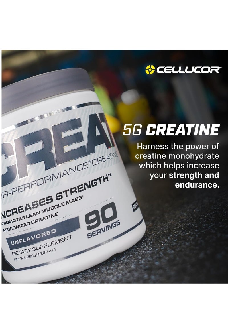 Cor-Performance Micronised Creatine Monohydrate Powder Unflavoured 90 Servings (306g) | Amino Acid Nutritional Supplement for Pre Workout and Post Workout | Vegetarian and Vegan Creatine