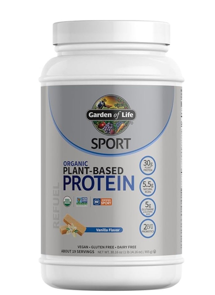 Garden of Life Sport Organic Plant Based Protein 1lb, Vanilla