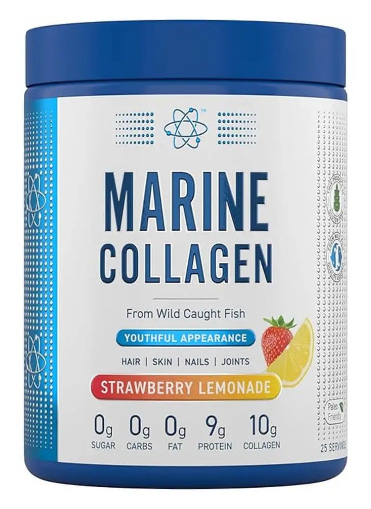 Applied Nutrition Marine Collagen Strawberry Lemonade 300g 25 Serving