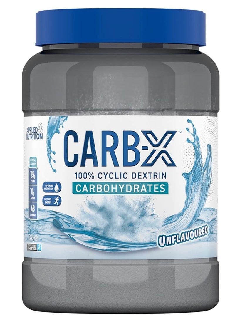 Carb-X 1.2 kg | Unflavored Complex Carbohydrate Powder | Ideal for Energy, Recovery & Muscle Mass | No Sugar