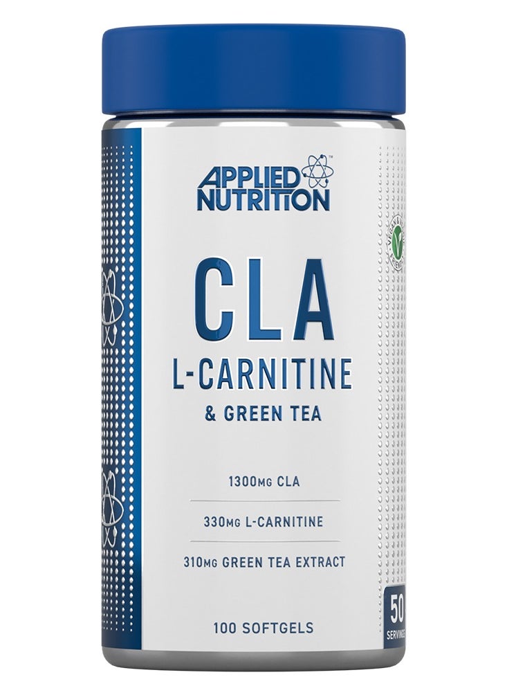 CLA, L-Carnitine & Green Tea – 100 Softgels for Fat Burning, Energy Boost & Metabolism Support