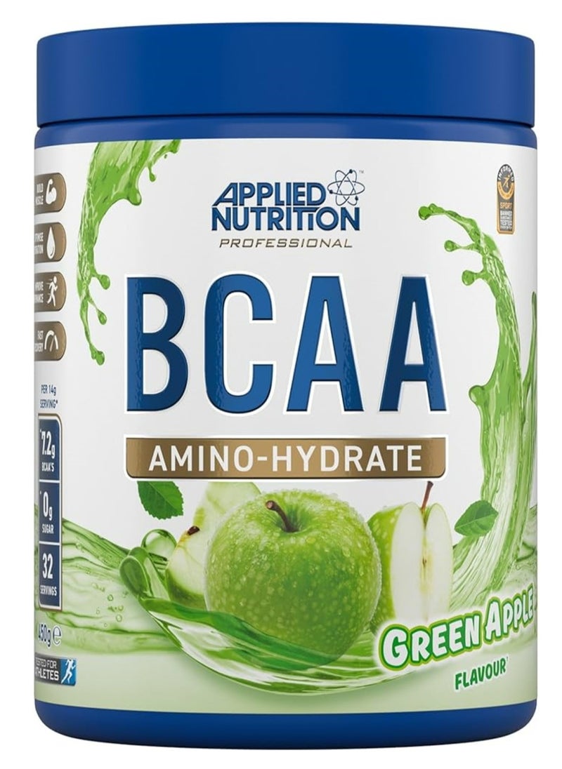 Bcaa Amino Hydrate 450 Grams, Green Apple