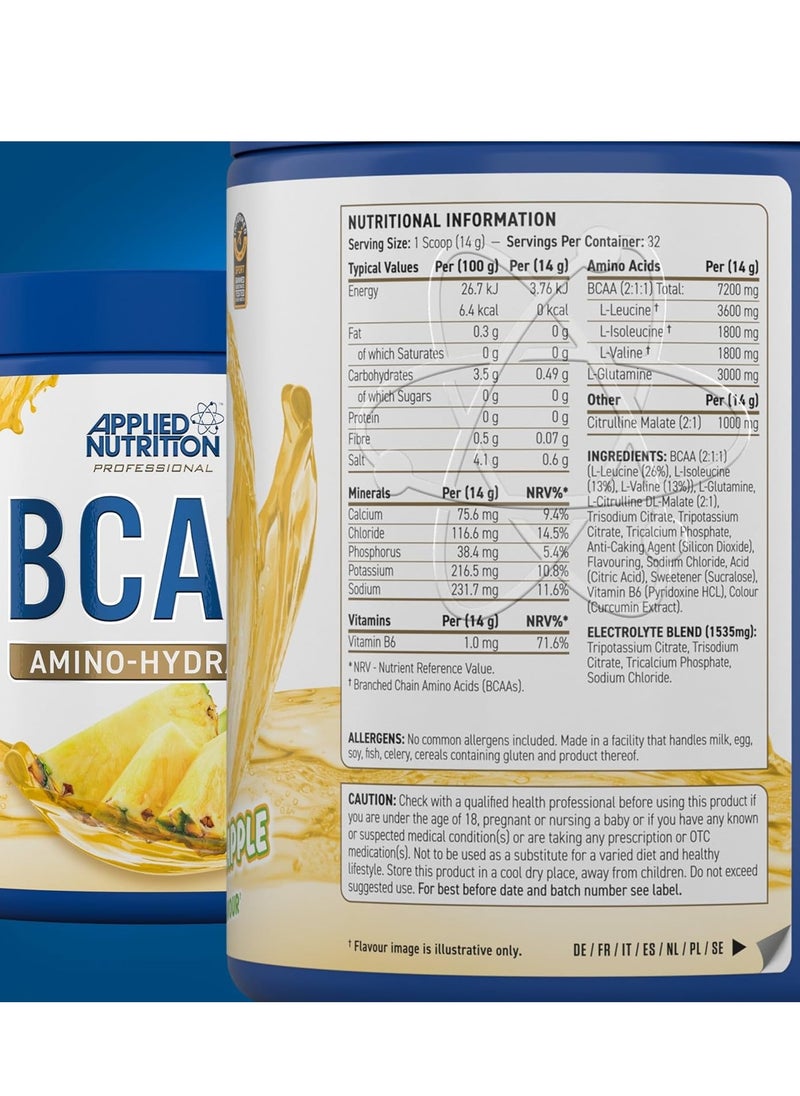 Bcaa Amino Hydrate 450 Grams, Pine Apple