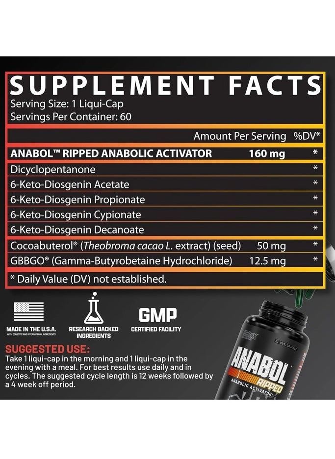Nutrex Anabol Ripped 60 Liquid Capsules