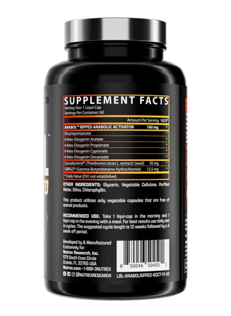Nutrex Anabol Ripped 60 Liquid Capsules