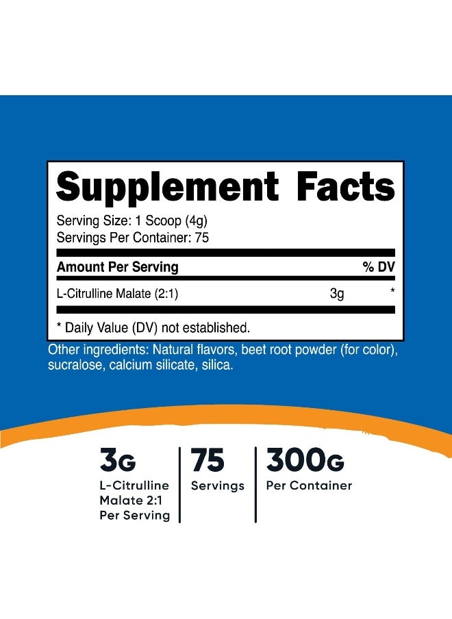 L-Citrulline Malate 2:1 300 Gram Strawberry Kiwi