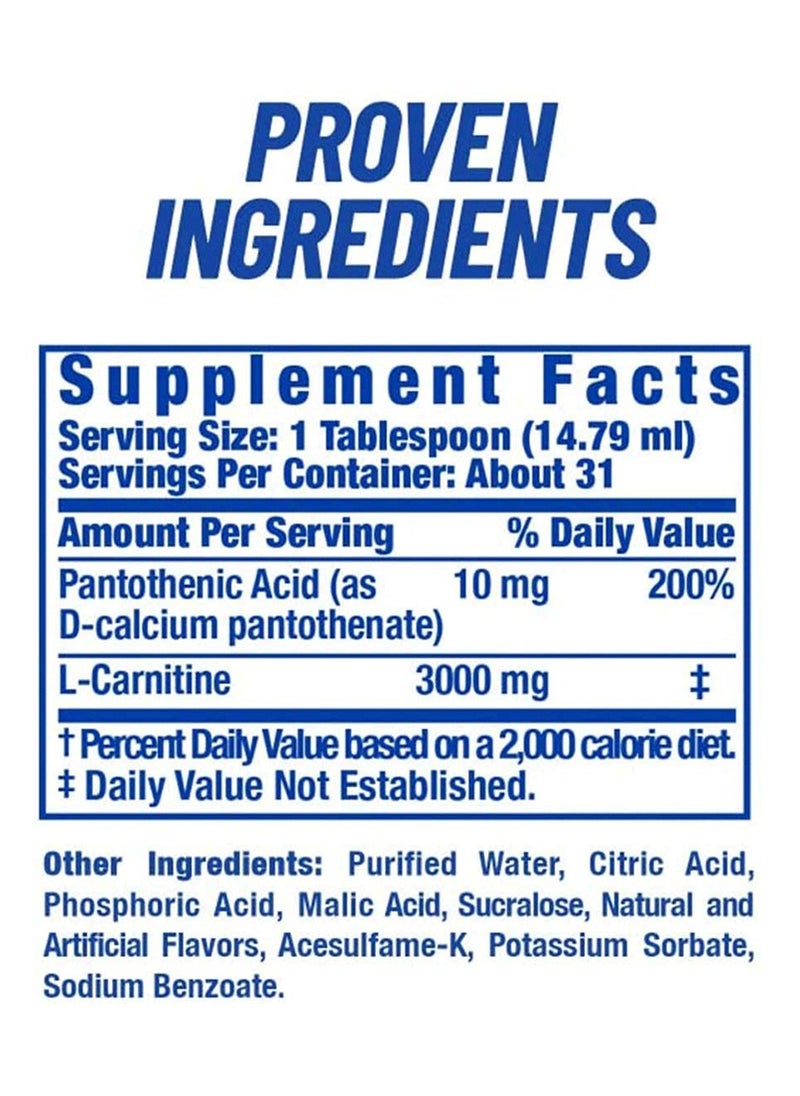 L Carnitine xs 3000 473ml Grape
