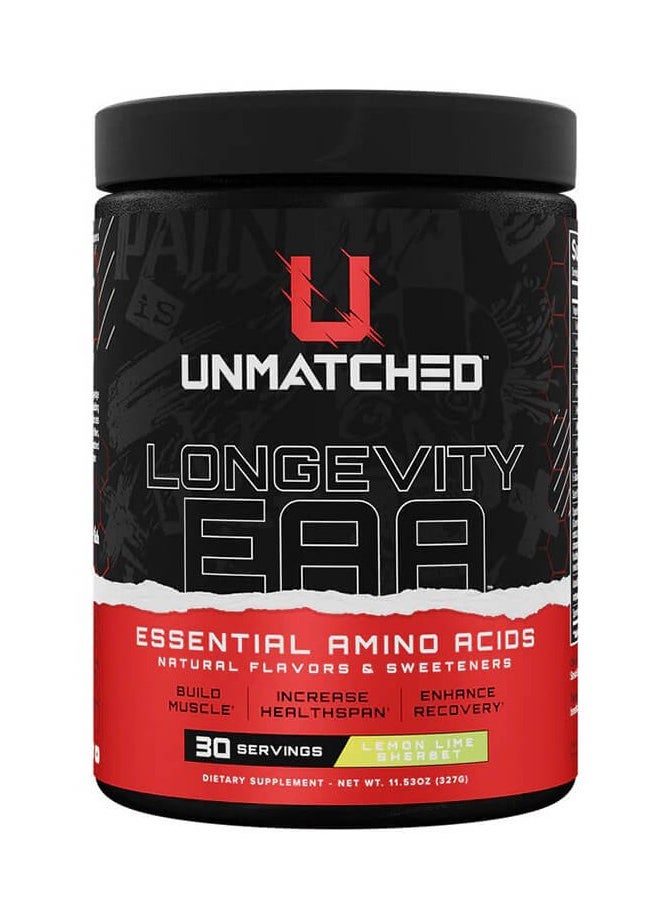 Unmatched, Longevity EAA, Lemon Lime Sherbet, 327g