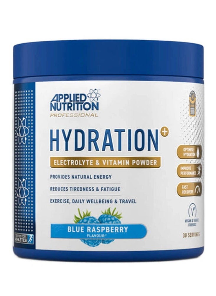 APPLIED NUTRITION HYDRATION ELECTROLYTE & VITAMIN POWDER BLUE RASPBERRY 30 SERVINGS