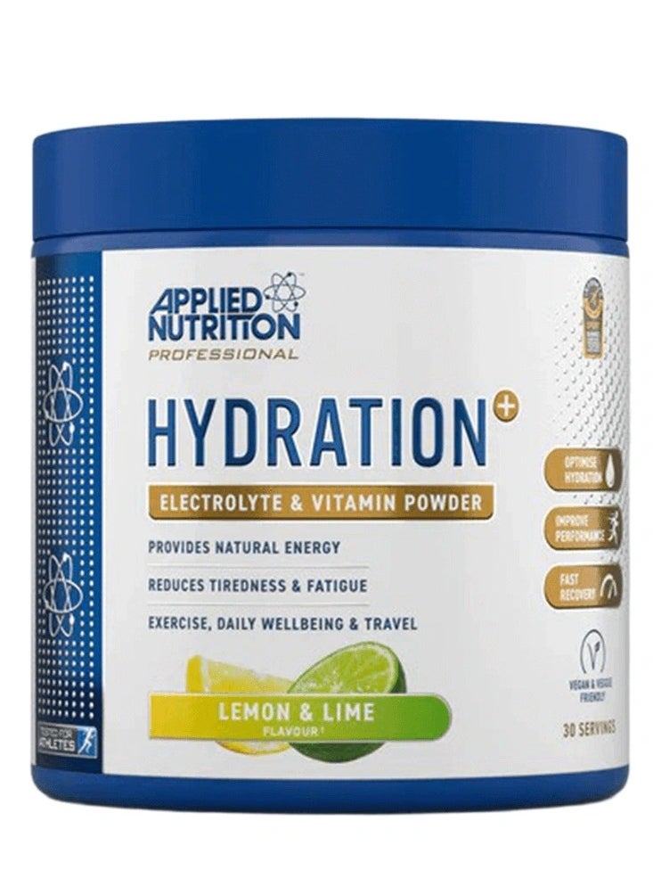 APPLIED NUTRITION HYDRATION ELECTROLYTE & VITAMIN POWDER LEMON & LIME 240G