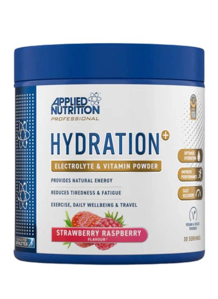 APPLIED NUTRITION HYDRATION POWDER STRAWBERRY RASPBERRY 30 SERVINGS