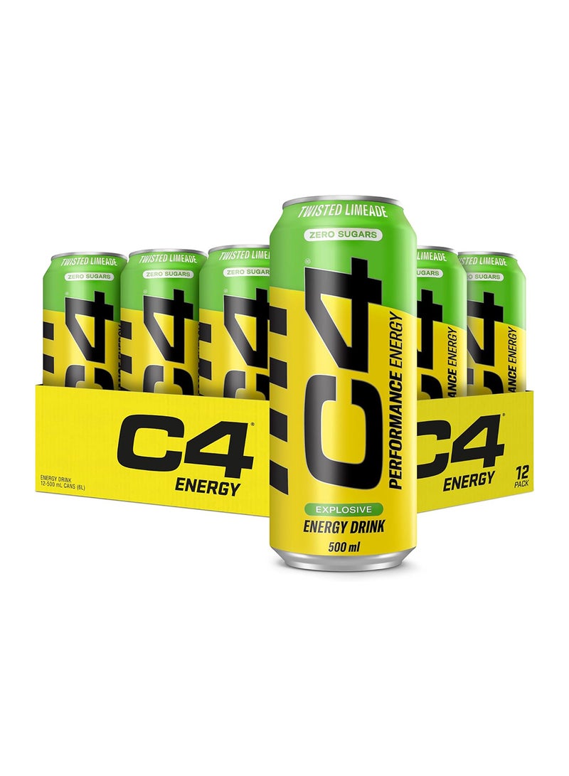 C4 Carbonated RTD 12x500 Ml Twisted Limeade