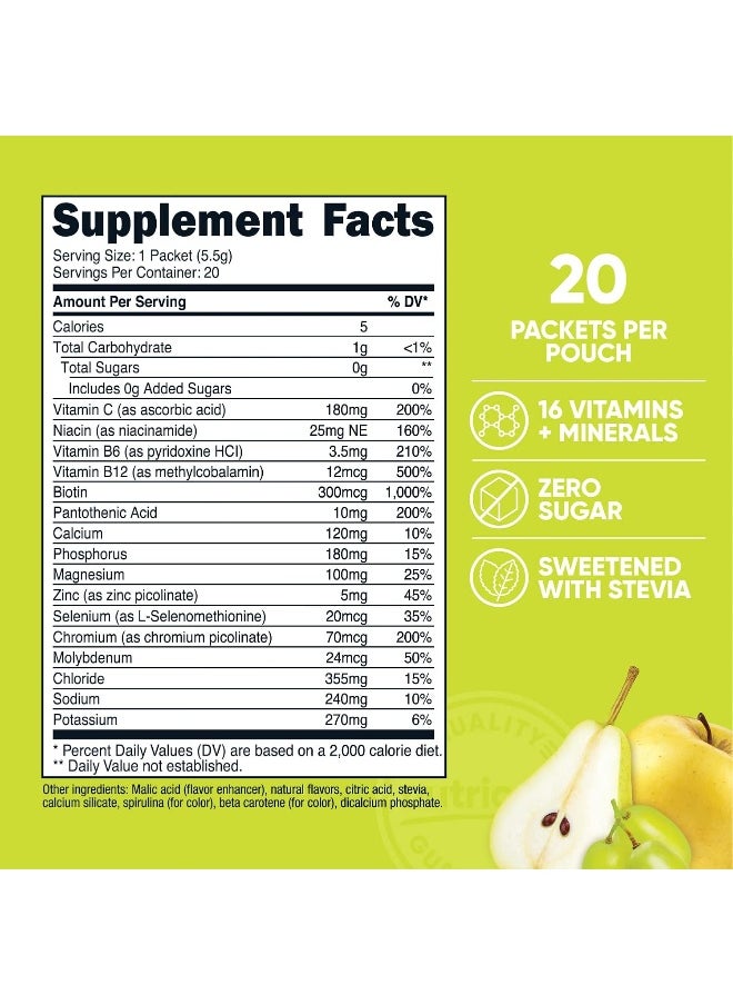 Electrolytes Powder Hydration Packets Orchard Blast, 20 Servings