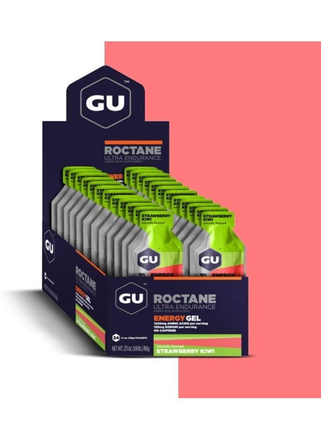 Roctane Ultra Endurance Energy Gel, 24-Count (Strawberry Kiwi, 24-COUNT)