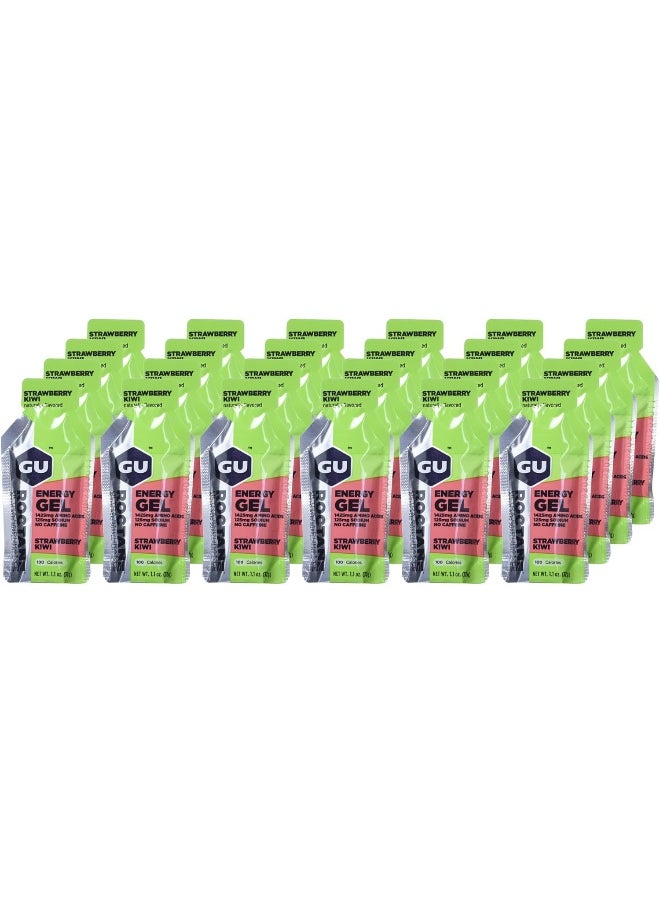 Roctane Ultra Endurance Energy Gel, 24-Count (Strawberry Kiwi, 24-COUNT)