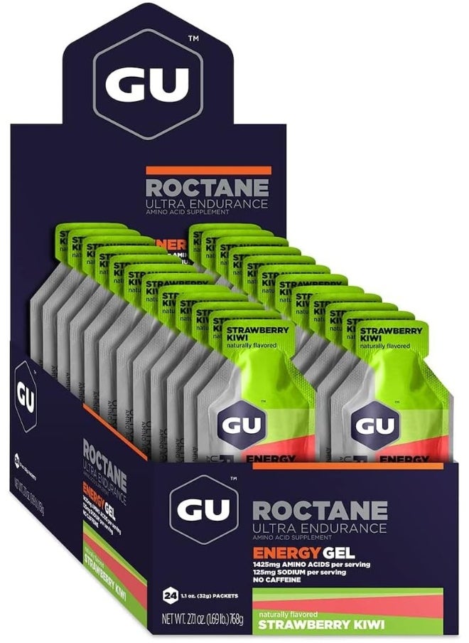 Roctane Ultra Endurance Energy Gel, 24-Count (Strawberry Kiwi, 24-COUNT)