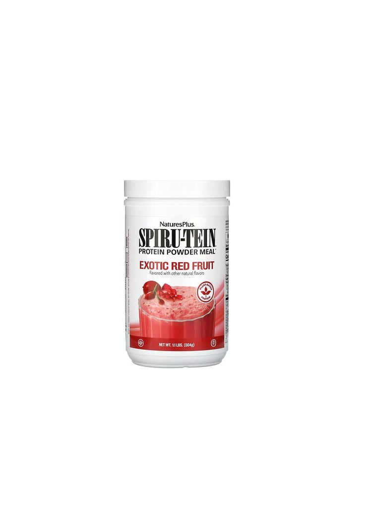 NaturesPlus Spiru-Tein High Protein Energy Meal Exotic Red Fruit 1.1 lbs (504 g)