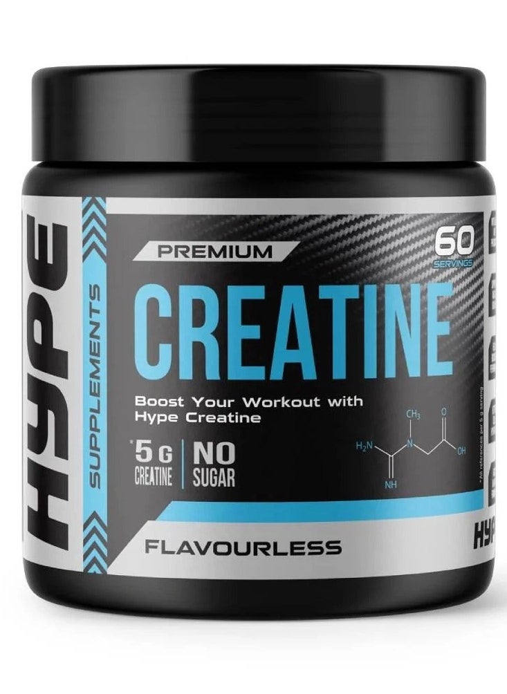 HYPE PREMIUM CREATINE UNFLAVORED 60 SERVINGS 300G