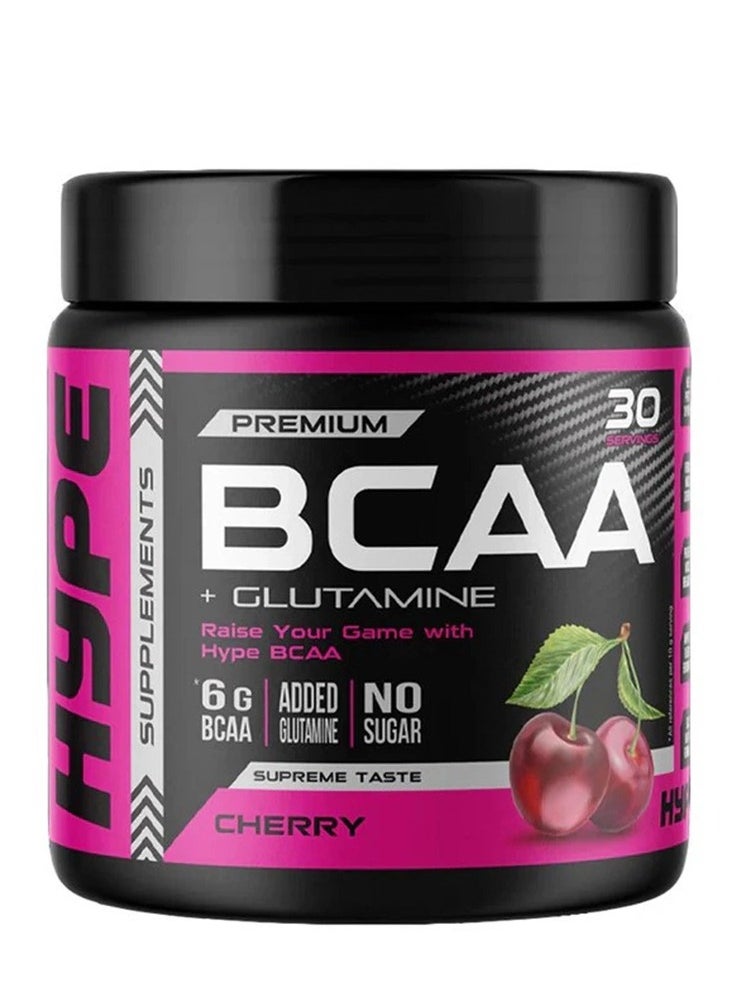 HYPE PREMIUM BCAA GLUTAMINE CHERRY FLAVOUR 30 SERVINGS 300G