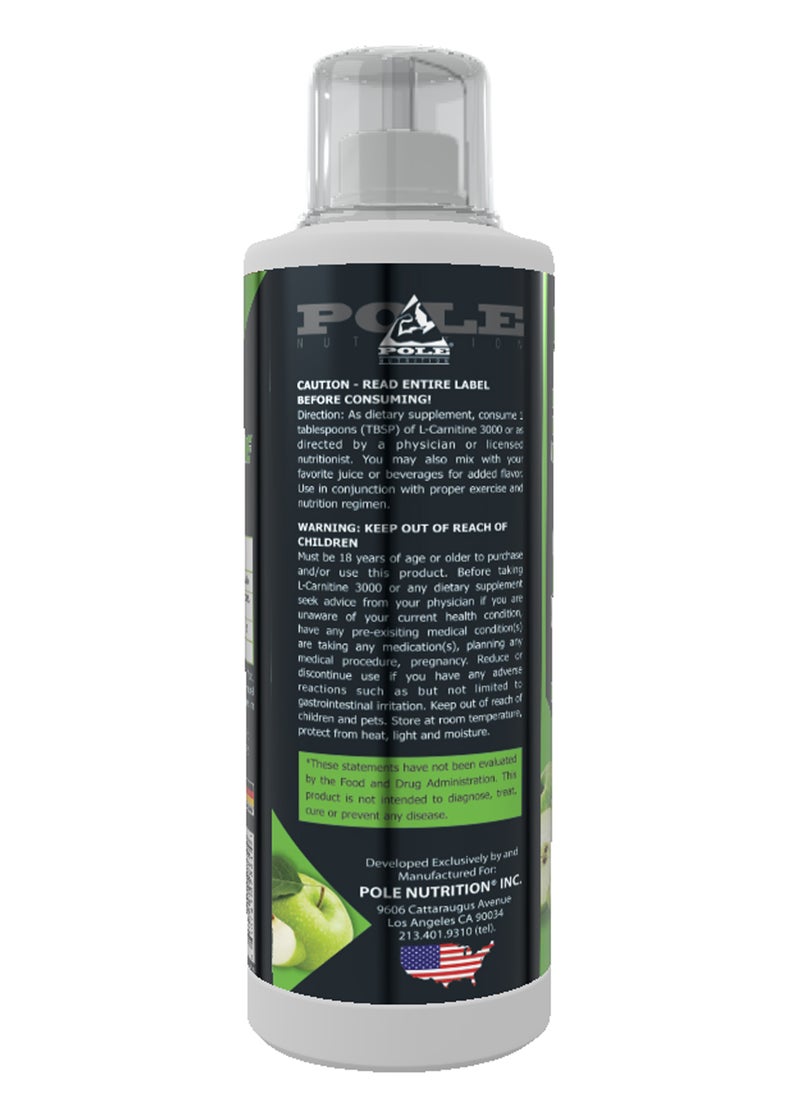 Pole Nutrition L-Carnitine 3000 Sour Apple - 34 Servings