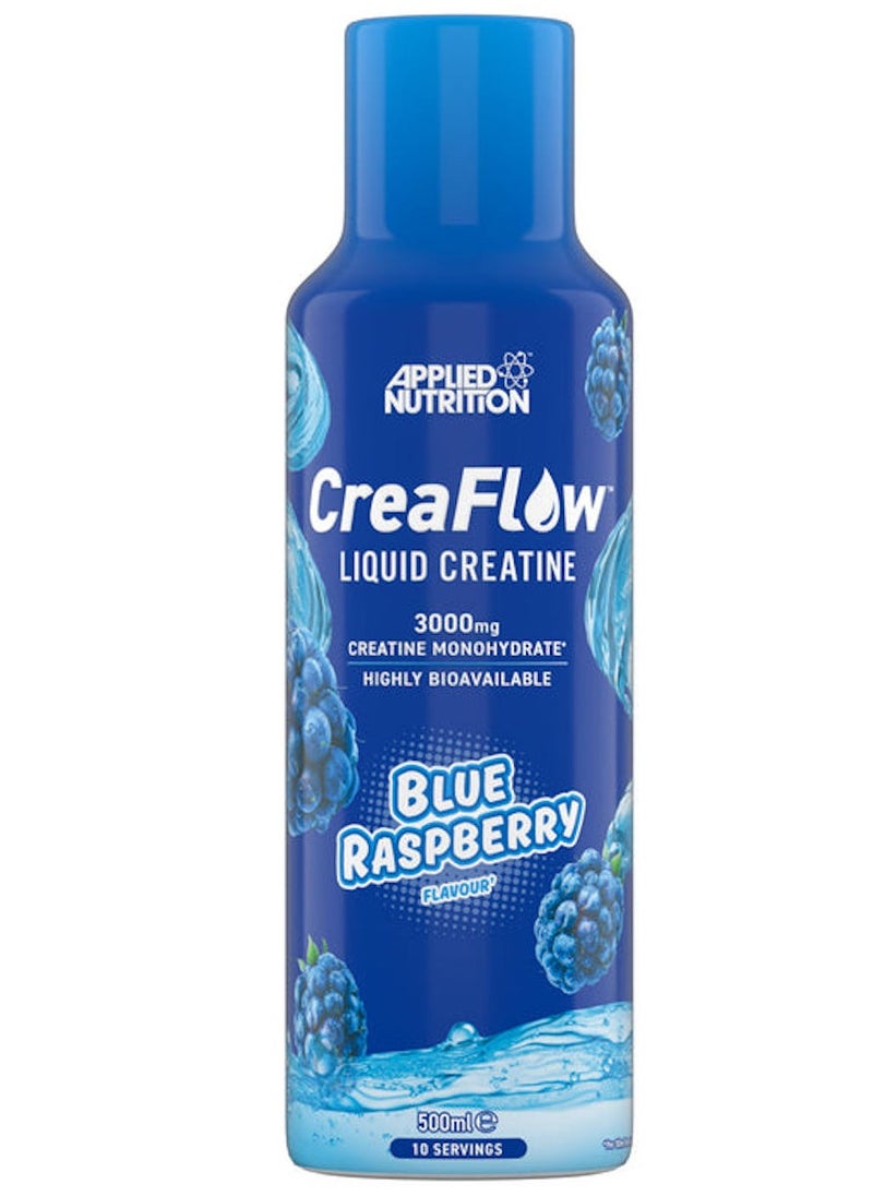 Creaflow Liquid Creatine 500ml – Blue Raspberry Flavor for Enhanced Strength, Power & Performance