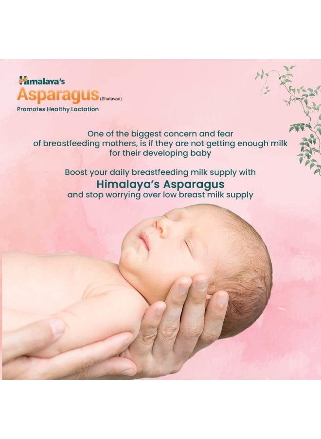 Himalaya Since 1930 Herbals Asparagus (Shatavari), Supports Women's Health, Promotes Healthy Lactation, Herbal Veggie Capsule