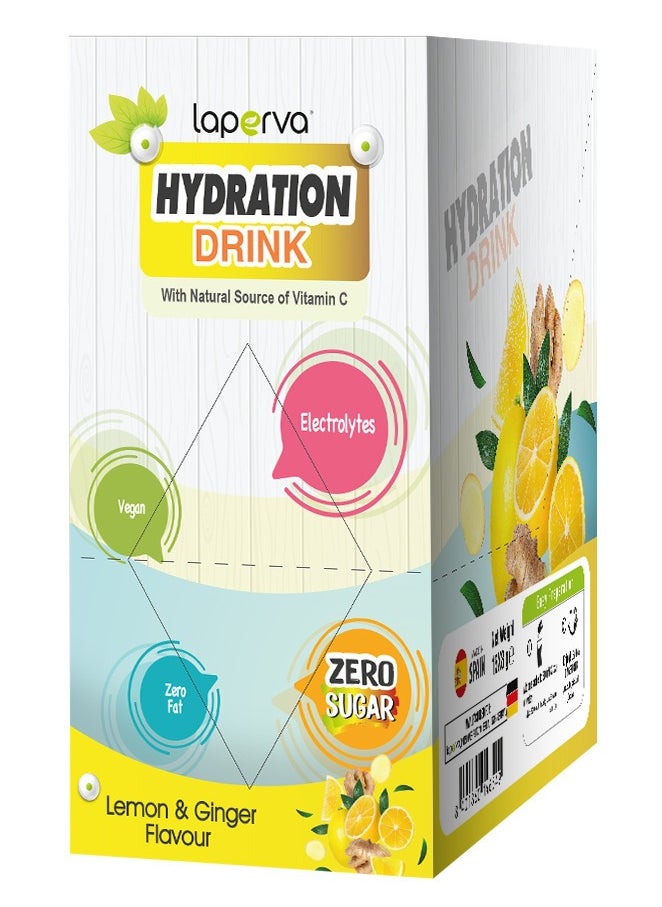 Hydration Drink Lemon Ginger  15 Sachets Sugar-Free Rich in Electrolytes