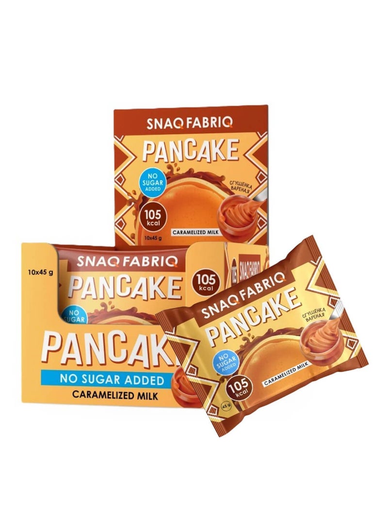 SNAQ FABRIQ Pancakes No Sugar Added 10x45g Caramelized Milk