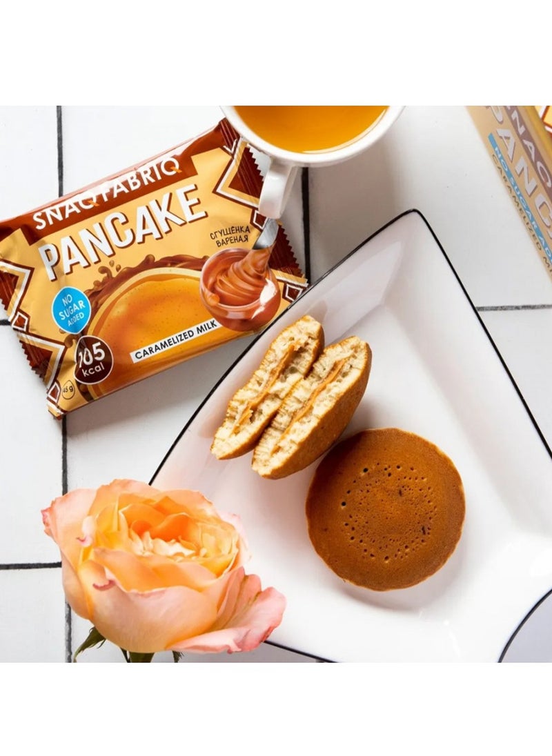 SNAQ FABRIQ Pancakes No Sugar Added 10x45g Caramelized Milk