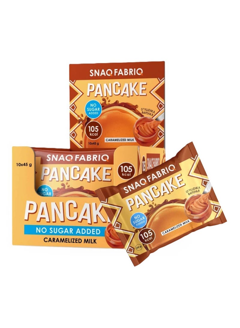 SNAQ FABRIQ Pancakes No Sugar Added 10x45g Caramelized Milk