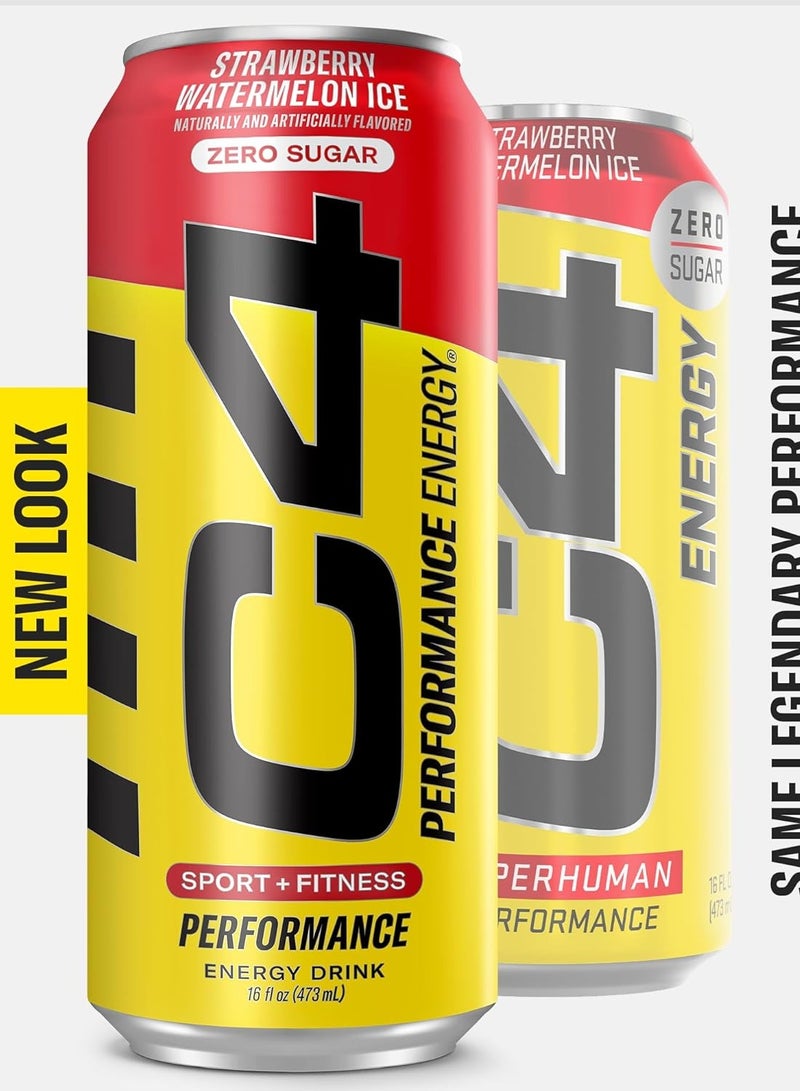 C4,Energy Drink, Strawberry Watermelon Ice Flavor,473*12