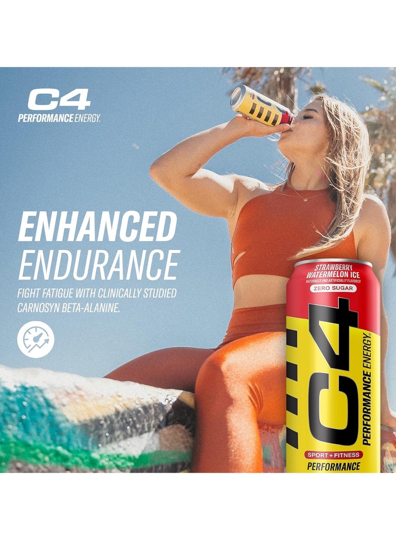 C4,Energy Drink, Strawberry Watermelon Ice Flavor,473*12