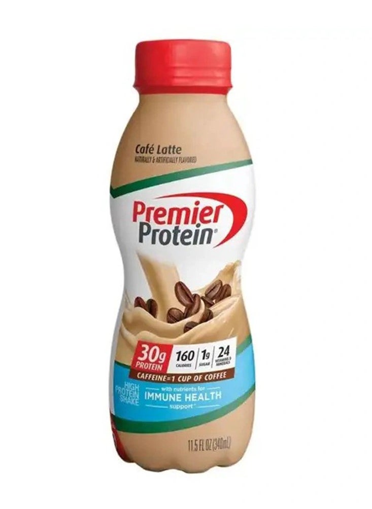 PREMIER PROTEIN SHAKE 30G PROTEIN CAFE LATTE FLAVOUR 340ML PACK OF 12