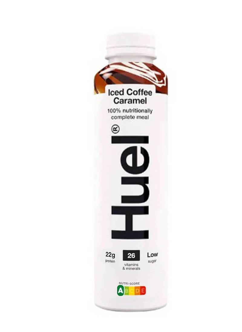 Huel Complete Meal Protein Milkshake Iced Coffee Caramel Flavor 500ml Pack of 8