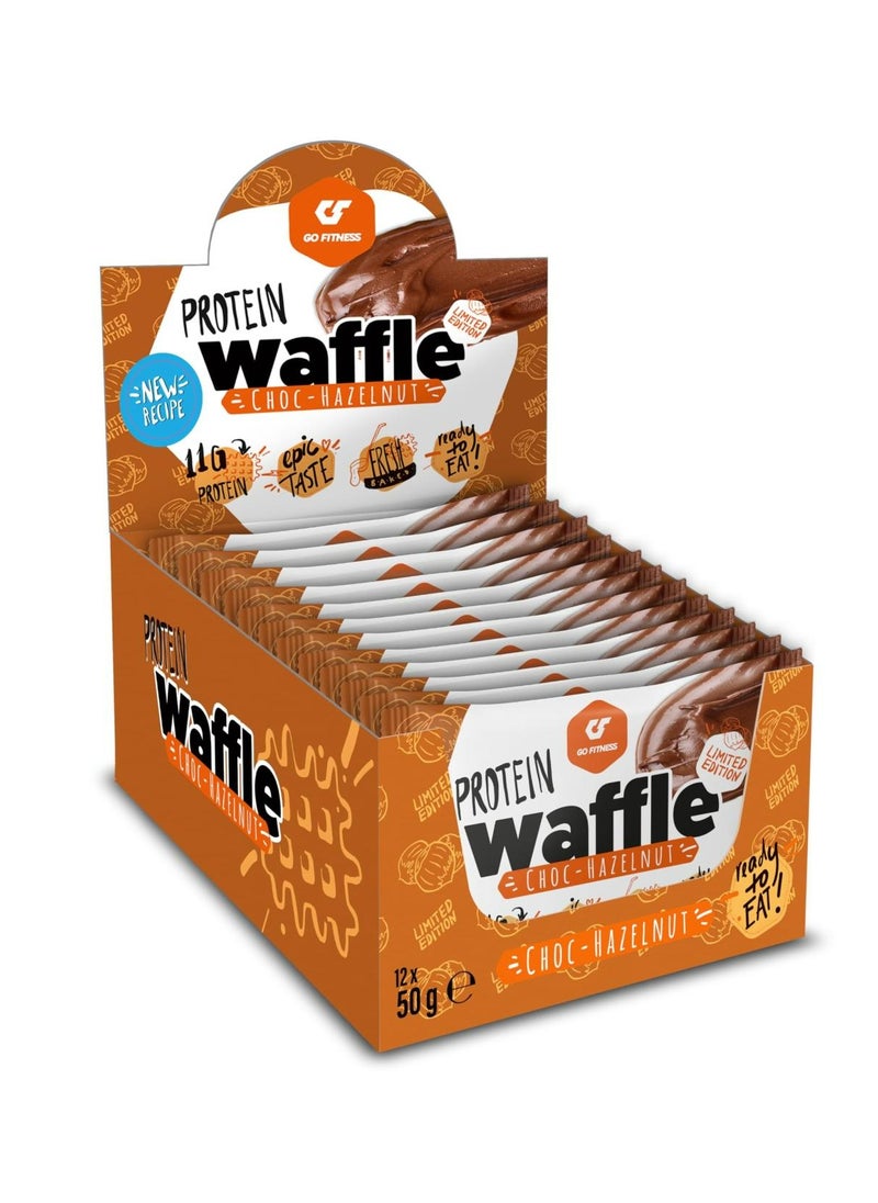 Go Fitness Protein Waffles Choco Hazelnut 12x50g