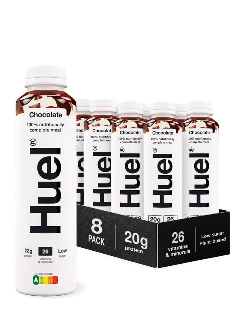Huel Complete Meal Protein Milkshake Chocolate Flavor 500ml pack of 8